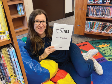 girl with LETRS training module